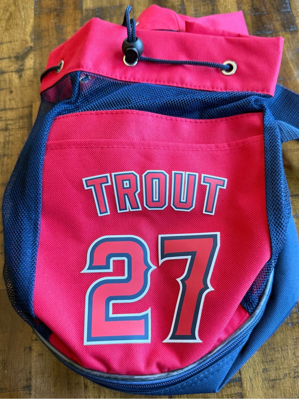 Mike Trout #27 Los Angeles Angels of Anaheim Yakult SGA Cooler Backpack